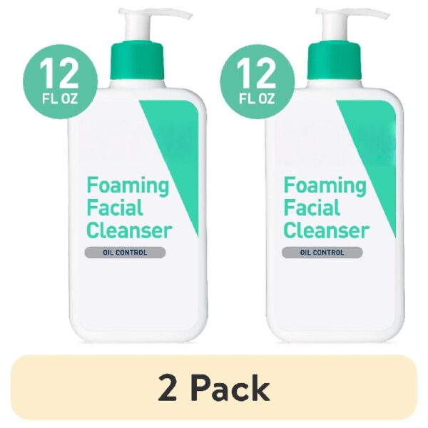 (2 pack) Foaming Facial Cleanser, Daily Face Wash for Normal to Oily Skin, 12 fl oz