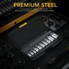 Xzn Triple Square Spline Bit Socket Set, Premium S2 Alloy Steel , 10-Piece European Style M4 - M18 Set , Enhanced Storage Case (Lx-145)