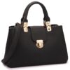 Women Satchel Handbags Top Handle Purse Medium Tote Bag Vegan Leather Shoulder Bag