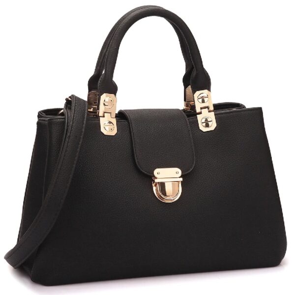 Women Satchel Handbags Top Handle Purse Medium Tote Bag Vegan Leather Shoulder Bag