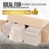 Exquisite 350 Piece Easter Plastic Disposable Party Plates & Dinnerware Combo Set