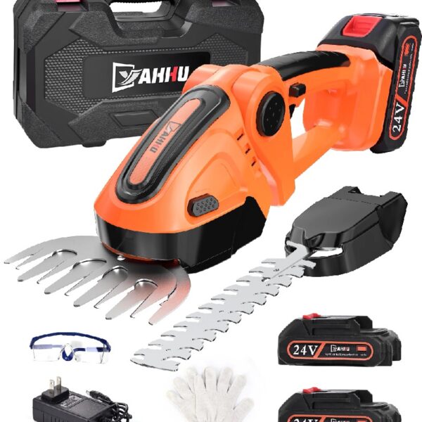 Cordless Hedge Trimmer, 3 in 1 Handheld Electric Grass Trimmer , Trimmer for Bush,Tree, Garden, Patio and Lawn