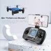 4K Foldable Mini Drone for Kids, Drone with Camera, Portable RC Quadcopter with Altitude Hold 3D Flips and Headless Mode Easy to Fly