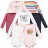 Cotton Long-Sleeve Bodysuits, 7-Pack, Preemie-24 Months