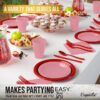Exquisite 350 Piece Easter Plastic Disposable Party Plates & Dinnerware Combo Set