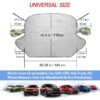 Front+Rear Car Snow Cover Windshield with Magnetic Edge, Winter Windscreen Cover Ice, Frost Snow and Wiper Protector for Car SUVs Vans Trucks and Sedan Stop Scraping