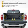 26.25Ft Trunk Bed Rubber Tailgate Seal, Camper Shell Seal Strip Compatible with Pickups, Truck, Automotive.