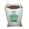 Premium Brown Rubber Mulch Nuggets, 0.8 cu ft