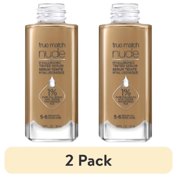 (2 pack) True Match Serum Foundation Makeup, 4.5-5.5 Rich Medium, 1 fl oz