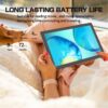 Android 14 Tablet 10.1 inch with Case, 3GB, 64GB, IPS Touch Screen, Quad-Core,1280x800 | Wi-Fi6 | 6000mAh | Google Certified(White)
