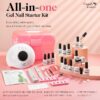 Candy Lover Gel Nail Polish Kit with UV LED Lamp, 12 Colors Cute Lady Gel Polish Starter Kit, All-in-One Quick Dry Soak Off Nail Gel Manicure Kit with DIY Tools Valentine Gift for Women