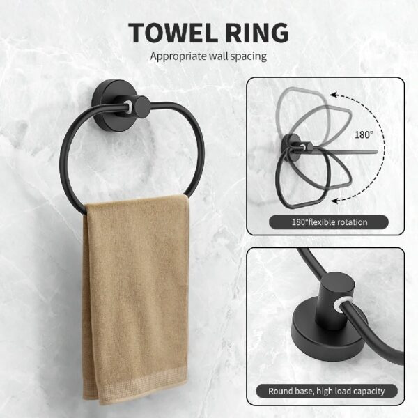 Bathroom Hardware Set, 7 Pieces Bathroom Accessories Set Includes 24