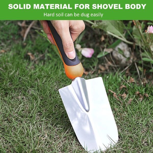 Garden Tool Set, Stainless Steel Heavy Duty Gardening Tool Set, with Non-Slip Rubber Grip, Storage Tote Bag, Outdoor Hand Tools, Ideal Garden Tool Kit Gifts