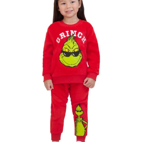 The Grinch Toddler Printed Sweatshirt and Jogger Set, Sizes 2T-5T