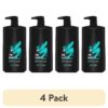(4 pack) Apollo Refreshing Daily Use Men's Body Wash, Sage and Cedarwood, 32 fl oz