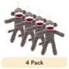 (4 pack) Vibrant Life Cozy Buddy Sock Monkey Dog Toy, Chew Level 1