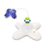 All For Paws Interactive Cat Toys, Fluttering Butterfly Automatic Cat Teasing Toy with 2 Replacement Butterflies