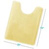 Nestl Set of 3 Absorbent Memory Foam Bath Mat Bathroom Rugs, Gray, Large 20