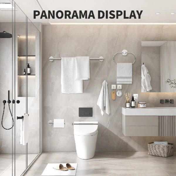 Bathroom Hardware Set, 7 Pieces Bathroom Accessories Set Includes 24