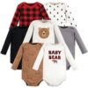 Cotton Long-Sleeve Bodysuits, 7-Pack, Preemie-24 Months