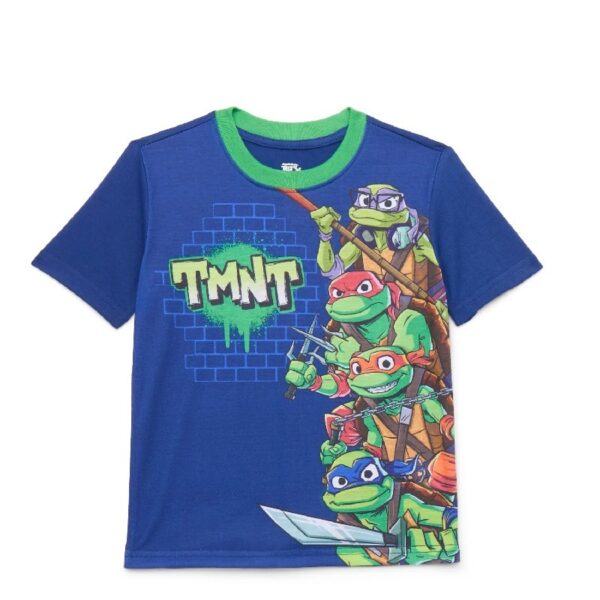 Teenage Mutant Ninja Turtles Boys Graphic Print Tee and Shorts Sleep Set, 2-Piece, Sizes 4-12