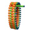V-Twin Motorized Gatling Belt Blaster, Rotating Barrel, Full-Auto Foam Dart Belt Blaster, 30 Waffe Tip Darts Compatible with Most Standard Full-Length NERF Elite and XShot
