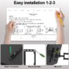Full Motion TV Wall Mount for 47-90 inch TVs Swivels Tilts Extension Rotation Holds up to 132lbs Max VESA 600x400mm, Fit 16