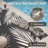 6'x9' Outdoor Rugs Patio Waterproof Outside Mat Reversible Plastic Camping Carpet,Black & Brown