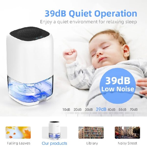 Dehumidifier,280 sq.ft Dehumidifier for Room,35oz Portable Water Tank,Ultra Quiet with Auto Shut Off
