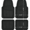 4PC PREMIUM RUBBER CAR MAT TOLL BLACK- Universal Fit for Cars, Trucks,202WM35