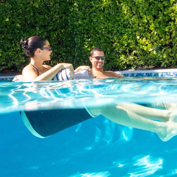 Shaka Sling XL Pool Float, Doubled-Sided Mesh, Quick Draining Fabric, No Inflation Needed, Sweet Shells Berry