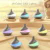 550ml Essential Oil Diffuser, Upgraded Oil Diffuser for Large Room, Cool Mist Humidifier Air Diffuser with Remote Control 4 Timer Setting 14 Color Lights Waterless Auto Shut-Off