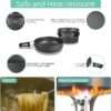 13pcs Camping Cookware Set With Mini Stove, Aluminum Camping Cookware Kit, Folding Camping Cooking Set With Non-stick Pot Pan Teapot Storage Bag For Camping Backpacking Outdoor Cooking Picnic