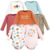 Cotton Long-Sleeve Bodysuits, 7-Pack, Preemie-24 Months