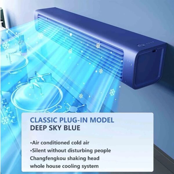 Wall Mounted Air Conditioner,Flat Wall Mounted Air Conditioner,Wall Air Conditioner,Heater and Fan Combo with Digital Display,Remote For Home/Office/Bedroom