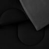 7 Piece Reversible Bed in a Bag Comforter Set with Sheets, Black, Queen