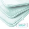 Nestl Set of 3 Absorbent Memory Foam Bath Mat Bathroom Rugs, Gray, Large 20