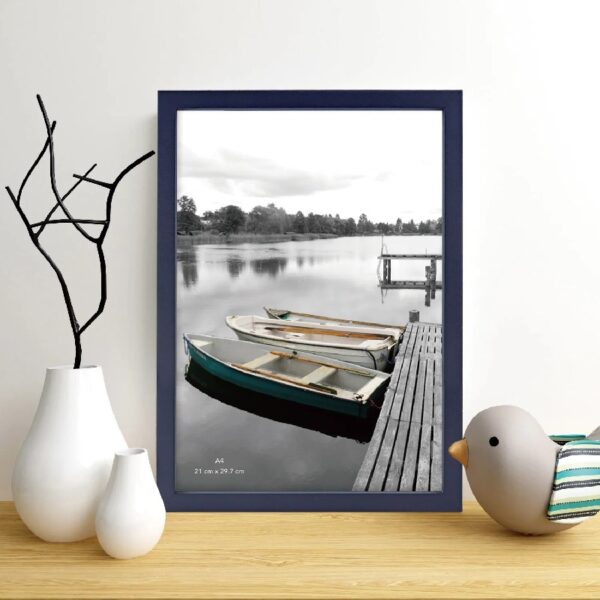 11 x 14 5-in-1 Wood Picture Frames Set-11x14 Matted to 8x10 Wall Frames, Black