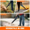 SENIX 20 Volt Max* Cordless Leaf Blower, Up to 350 CFM and 80 MPH, Variable Speed, Lightweight, (Tool Only) BLAX2-M-0