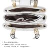 Women Satchel Handbags Top Handle Purse Medium Tote Bag Vegan Leather Shoulder Bag