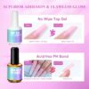 Acrylic Nail Kit Complete Set with Drill - White/Pink/Clear Acrylic Powder and Acrylic Liquid Set with Acrylic Nail Brush, Electric Nail Drill, Acid-Free Primer and Top Coat with Everything