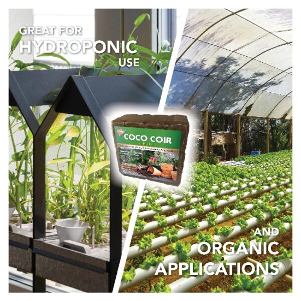 Harris Coco Coir Coconut Fiber Pith Potting Mix, Expands to 9 gallons - 4 bricks