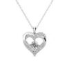 Forever March Birthstone 18k White Gold Plated Women's Necklace, Swarovski Crystals