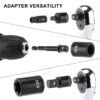 32-Piece Torx Bit Socket and Female External Socket Set, 14 Star Bits (T8- T70) and 13 Female E-Torx Sockets (E4-E24), Include 5 Impact Socket Adapter