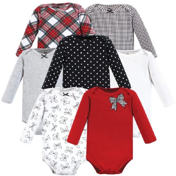 Cotton Long-Sleeve Bodysuits, 7-Pack, Preemie-24 Months