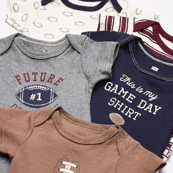 Short Sleeve Bodysuits, 5-Pack, Newborn- 24 Months
