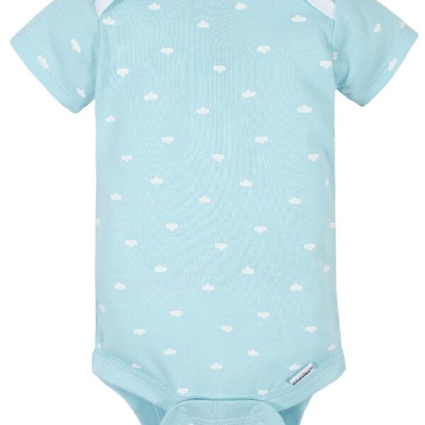 Assorted Short Sleeve Onesies Bodysuits, 8pk (Baby Boy or Baby Girl Unisex)