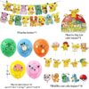 Birthday Party Decoration Pikachu Theme Party Decoration Party Decoration Set Party Decoration Supplies Balloons, Banner, Tablecover, Plates, Tableware