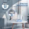 Dehumidifier 1000ML Ultra Quiet Portable Small Dehumidifiers for Home Bathroom Basements