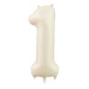 40 inch US Version verslarge digital aluminum foil balloon cream caramel color number 0-9 birthday party festival decoration